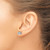 Rhodium-Plated 14K White Gold 1.4ct Lab-Grown Diamond Round 4 Prong Heavy Wt. Stud Earrings, 5 mm - EM1006-140-WLD - View 3