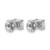 Rhodium-Plated 14K White Gold 1.4ct Lab-Grown Diamond Round 4 Prong Heavy Wt. Stud Earrings, 5 mm - EM1006-140-WLD - View 4