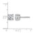 Rhodium-Plated 14K White Gold 1.4ct Lab-Grown Diamond Round 4 Prong Heavy Wt. Stud Earrings, 5 mm - EM1006-140-WLD - View 5