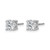 Rhodium-Plated 14K White Gold 1.74ct Lab-Grown Diamond Round Four Prong Heavyweight Stud Earrings, 6.4 mm - EM1006-175-WLG - View 2