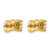 14K Yellow Gold 2ct Lab-Grown Diamond Round Four Prong Heavyweight Stud Earrings, 6.5 mm - View 4