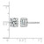 Rhodium-Plated 14K White Gold 2.5ct Lab-Grown Diamond Round Four Prong Heavyweight Stud Earrings, 7 mm - EM1006-250C-WLD - View 5