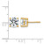 14K Yellow Gold 4ct Lab-Grown Diamond Round Four Prong Heavyweight Stud Earrings, 8.1 mm - EM1006-400-LD - View 5