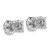 Rhodium-Plated 14K White Gold 4ct Lab-Grown Diamond Round Four Prong Heavyweight Stud Earrings, 8.1 mm - EM1006-400-WLG - View 4