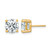 14K Yellow Gold 5ct Lab-Grown Diamond Round Four Prong Heavyweight Stud Earrings, 8.75 mm - EM1006-500C-LG