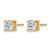 14K Yellow Gold 1.08ct Lab-Grown Diamond Round Four Prong Screwback Heavyweight Stud Earrings, 5.8 mm - View 2