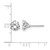 Rhodium-Plated 14K White Gold 2.5ct Lab-Grown Diamond Round Three Prong Stud Earrings, 7 mm - EM1007-250C-WLD - View 5