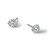 Rhodium-Plated 14K White Gold 2.5ct Lab-Grown Diamond Round Three Prong Stud Earrings, 7 mm - EM1007-250C-WLD - View 7