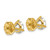 14K Yellow Gold 5ct Lab-Grown Diamond Round Three Prong Stud Earrings, 8.75 mm - EM1007-500C-LG - View 4