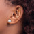 Rhodium-Plated 14K White Gold 5ct Lab-Grown Diamond Round Three Prong Stud Earrings, 8.75 mm - EM1007-500C-WLD - View 3