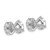 Rhodium-Plated 14K White Gold 5ct Lab-Grown Diamond Round Three Prong Stud Earrings, 8.75 mm - EM1007-500C-WLD - View 4