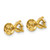 14K Yellow Gold 1.6ct Lab-Grown Diamond Round Three Prong Screwback Stud Earrings, 5.8 mm - View 4