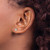 Rhodium-Plated True Origin 14K White Gold 0.2ct Lab-Grown Diamond Round Four Prong Heavy Weight Stud Earrings, 3 mm - View 3