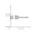 Rhodium-Plated True Origin 14K White Gold 0.2ct Lab-Grown Diamond Round Four Prong Heavy Weight Stud Earrings, 3 mm - View 7
