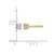 True Origin 14K Yellow Gold 0.26ct Lab-Grown Diamond Round Four Prong Heavy Weight Stud Earrings, 3 mm - View 7