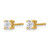 True Origin 14K Yellow Gold 0.54ct Lab-Grown Diamond Round Four Prong Heavy Weight Stud Earrings, 4 mm - View 2