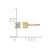 True Origin 14K Yellow Gold 0.54ct Lab-Grown Diamond Round Four Prong Heavy Weight Stud Earrings, 4 mm - View 7