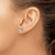 Rhodium-Plated True Origin 14K White Gold 1.02ct Lab-Grown Diamond Round Four Prong Heavy Weight Stud Earrings, 6 mm - View 3