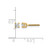 True Origin 14K Yellow Gold 0.2ct Lab-Grown Diamond Round Four Prong Heavy Weight Screw Back Stud Earrings, 3 mm - View 6