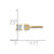 True Origin 14K Yellow Gold 0.32ct Lab-Grown Diamond Round Four Prong Heavy Weight Screw Back Stud Earrings, 4 mm - View 7