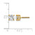 True Origin 14K Yellow Gold 1.02ct Lab-Grown Diamond Round Four Prong Heavy Weight Screw Back Stud Earrings, 6 mm - View 6
