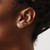 Rhodium-Plated True Origin 14K White Gold 0.24ct Lab-Grown Diamond Round Three Prong Heavy Weight Stud Earrings, 3 mm - View 3