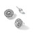 Rhodium-Plated True Origin 14K White Gold 0.66ct Lab-Grown Diamond Round Three Prong Heavy Weight Stud Earrings, 5 mm - View 7