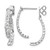 Rhodium-Plated 14K White Gold 1.494ct Lab-Grown Diamond Front and Back Dangle Earrings, 27.1 mm