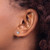 Rhodium-Plated 14K White Gold 0.239ct Lab-Grown Diamond Princess Four Prong Stud Earrings, 2.7 mm - EM1018-025-WLD - View 3