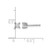 Rhodium-Plated 14K White Gold 0.296ct Lab-Grown Diamond Princess Four Prong Stud Earrings, 2.9 mm - EM1018-033-WLG - View 4