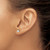 14K Yellow Gold 1.035ct Lab-Grown Diamond Princess Four Prong Stud Earrings, 4.4 mm - EM1018-100-LG - View 3