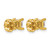 14K Yellow Gold 1.518ct Lab-Grown Diamond Princess Four Prong Stud Earrings, 5 mm - EM1018-150-LD - View 4
