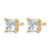14K Yellow Gold 2.02ct Lab-Grown Diamond Princess Four Prong Stud Earrings, 5.5 mm - EM1018-200-LG - View 2