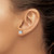 Rhodium-Plated 14K White Gold 2.02ct Lab-Grown Diamond Princess Four Prong Stud Earrings, 5.5 mm - EM1018-200-WLG - View 3