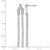 Rhodium-Plated 14K White Gold 2.048ct Lab-Grown Diamond Dangle Earrings, 46.3 mm - View 4