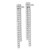 Rhodium-Plated 14K White Gold 1.85ct Lab-Grown Diamond Dangle Earrings, 40.55 mm - View 2