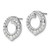 Rhodium-Plated 14K White Gold 0.979ct Lab-Grown Diamond Circle Stud Earrings, 16.4 mm - View 2