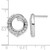 Rhodium-Plated 14K White Gold 0.979ct Lab-Grown Diamond Circle Stud Earrings, 16.4 mm - View 4