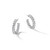 Rhodium-Plated 14K White Gold 7.815ct Lab-Grown Diamond Princess In and Out Hoop Earrings, 24.9 mm - View 6