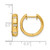 14K Yellow Gold 0.12ct Diamond Fancy Hinged Hoop Earrings, 14.3 mm - View 3