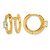 True Origin 14K Yellow Gold 0.636ct Lab-Grown Diamond Hinged Hoop Earrings, 13.3 mm