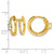 True Origin 14K Yellow Gold 0.636ct Lab-Grown Diamond Hinged Hoop Earrings, 13.3 mm - View 3