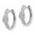 Rhodium-Plated True Origin 14K White Gold 0.348ct Lab-Grown Diamond Hinged Hoop Earrings, 16 mm - View 2