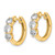 True Origin 14K Yellow Gold 1.92ct Lab-Grown Diamond Three Stone Hinged Hoop Earrings, 16.6 mm - View 2