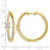 True Origin 14K Yellow Gold 3.147ct Lab-Grown Diamond Complet In and Out Hoop Earrings, 33.1 mm - View 3