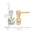 True Origin 14K Yellow Gold 2.991ct Lab-Grown Diamond Post Dangle Earrings, 14.6 mm - View 3