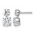 Rhodium-Plated True Origin 14K White Gold 3.32ct Lab-Grown Diamond Post Dangle Earrings, 13.5 mm
