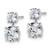 Rhodium-Plated True Origin 14K White Gold 3.32ct Lab-Grown Diamond Post Dangle Earrings, 13.5 mm - View 2