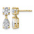 True Origin 14K Yellow Gold 2.846ct Lab-Grown Diamond Post Dangle Earrings, 16.1 mm