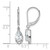Rhodium-Plated True Origin 14K White Gold 1.766ct Lab-Grown Diamond Leverback Drop Earrings, 27.7 mm - View 3